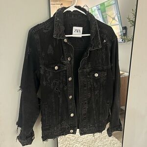 Zara black Jean jacket